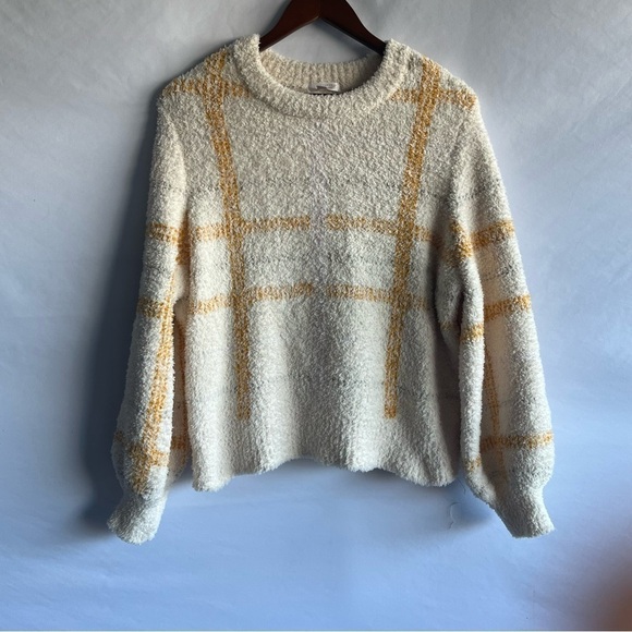 Women's LC Lauren Conrad Cream & Yellow Sweater - Picture 2 of 8
